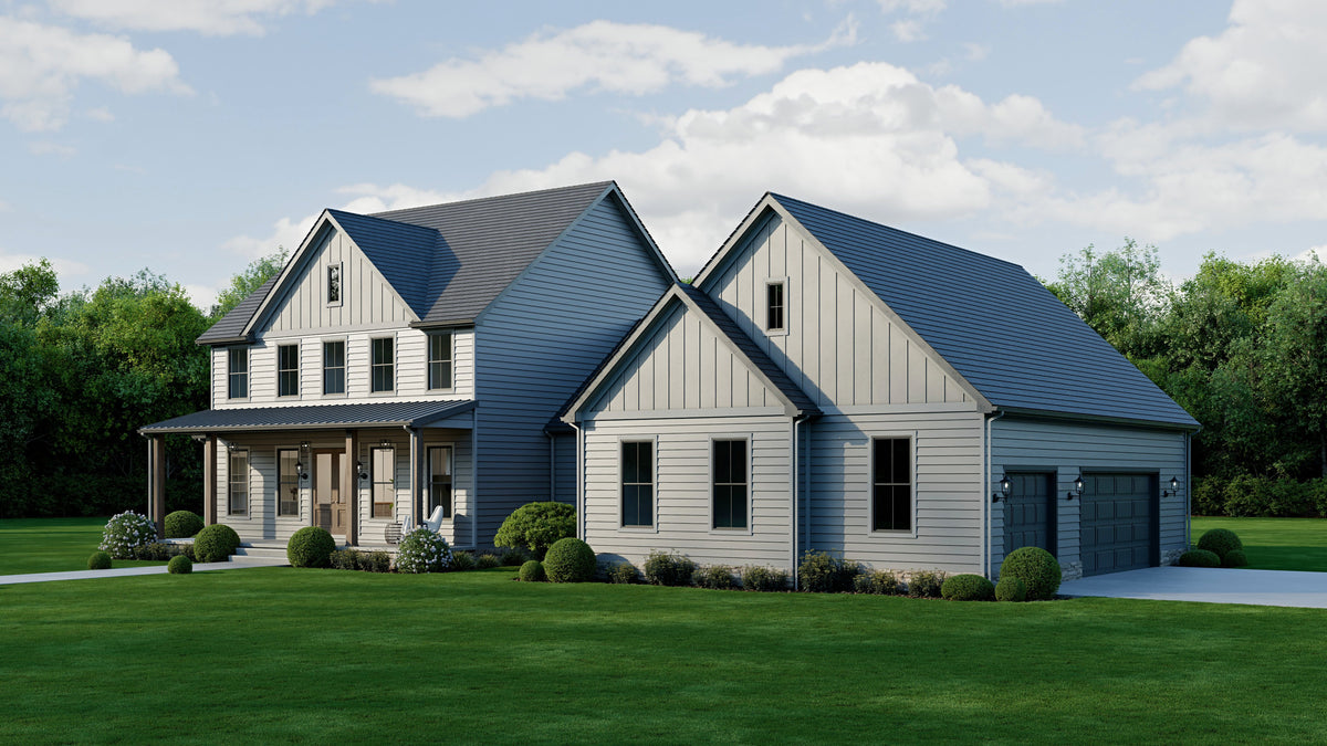 AJ8217-A Modern Farmhouse, 4 Bedrooms, 3.5 Bathrooms | VD1034 House Plan Exterior-3