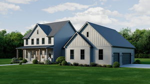 AJ8217-A Modern Farmhouse, 4 Bedrooms, 3.5 Bathrooms | VD1034 House Plan Exterior-3