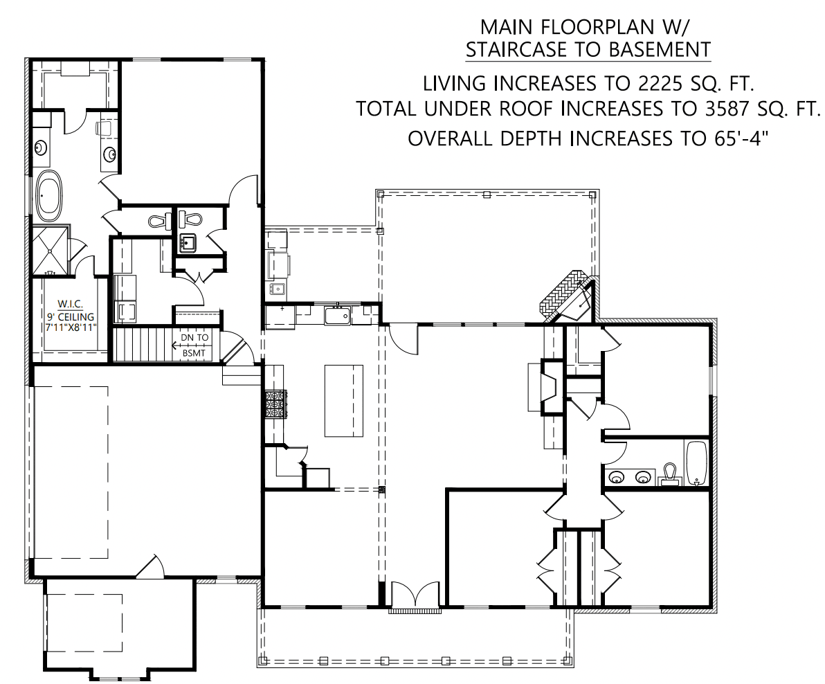 Hickory Ridge House Plan - Archival Designs House Plans, floor plan