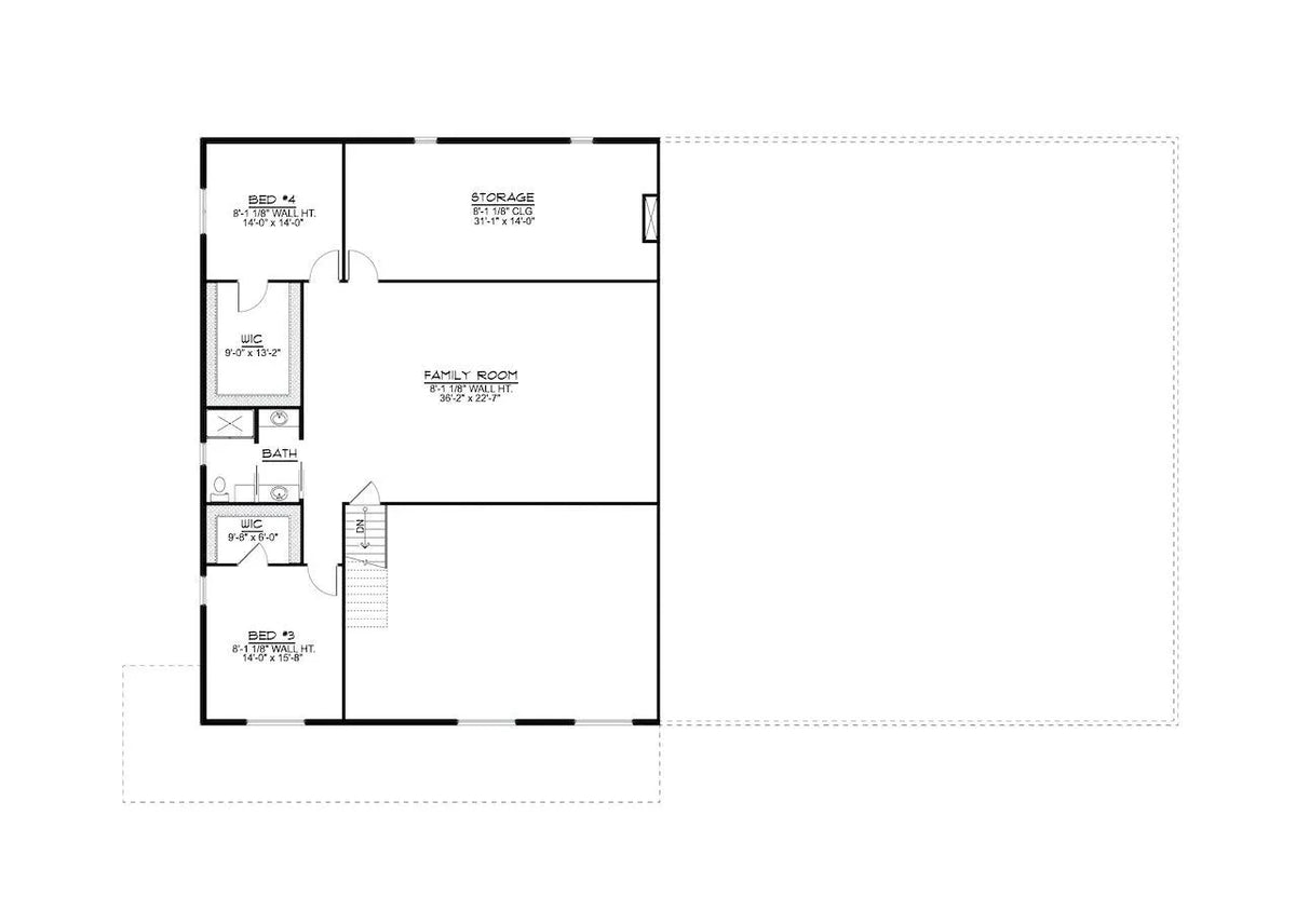 Jeryn House Plan - Archival Designs House Plans, floor plan