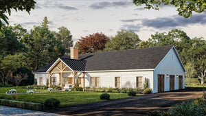 AN7565-A Barndominium House, 4 Bedrooms, 3.5 Bathrooms | Cassidy-6A House Plan Exterior-3