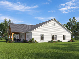 AN8152-A Ranch House, 5 Bedrooms, 3.5 Bathrooms | Cassidy-6D House Plan Exterior-3