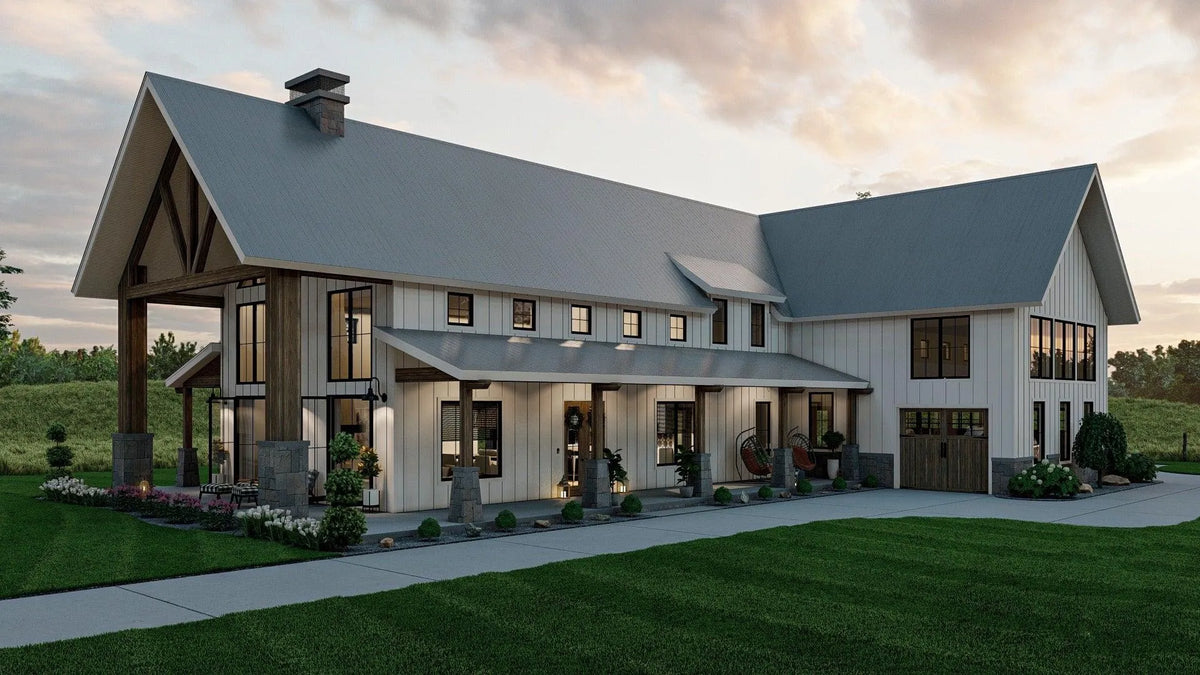 4 bedroom barndominium house plan