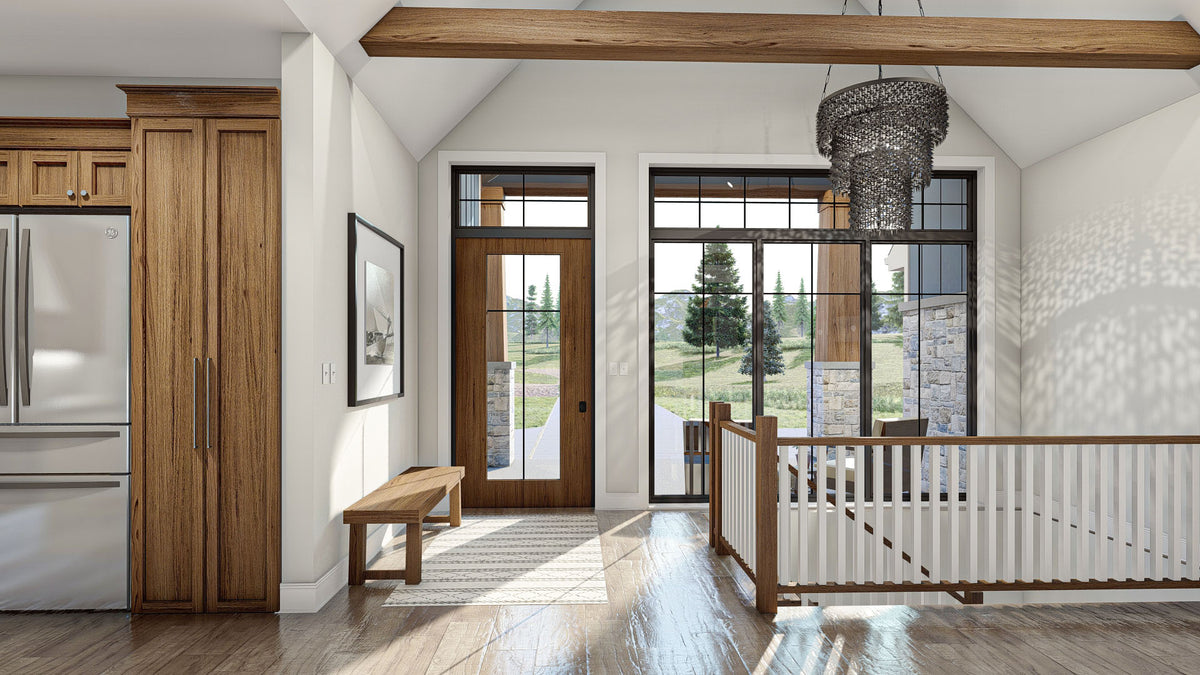 G7886-A Craftsman House Entry, 2 to 4 Bedrooms, 2 to 4 Bathrooms | Loren Hills 30138 