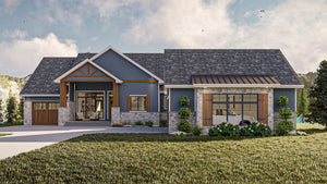 G7886-A Craftsman House, 2 to 4 Bedrooms, 2 to 4 Bathrooms | Loren Hills 30138 Exterior-2