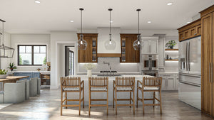 G7886-A Craftsman House Kitchen, 2 to 4 Bedrooms, 2 to 4 Bathrooms | Loren Hills 30138 
