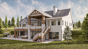 G7886-A Craftsman House, 2 to 4 Bedrooms, 2 to 4 Bathrooms | Loren Hills 30138 Exterior-3