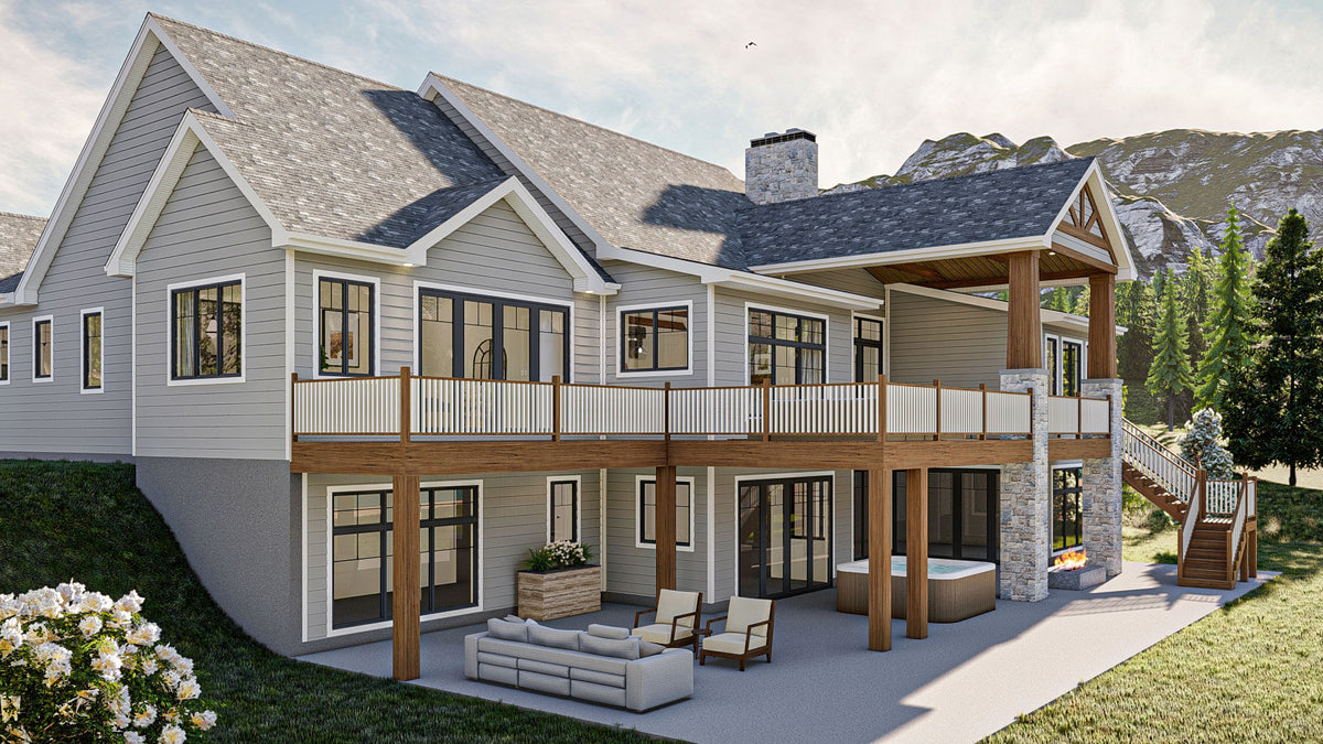 G7886-A Craftsman House, 2 to 4 Bedrooms, 2 to 4 Bathrooms | Loren Hills 30138 Exterior-4