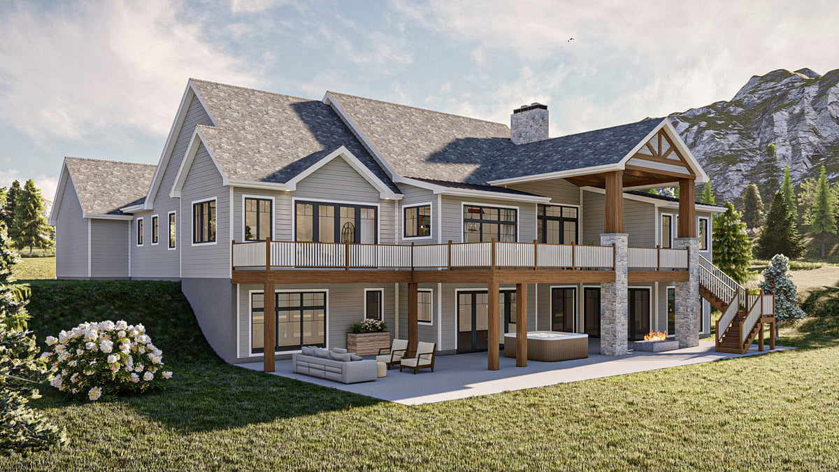 G7886-A Craftsman House, 2 to 4 Bedrooms, 2 to 4 Bathrooms | Loren Hills 30138 Exterior-5