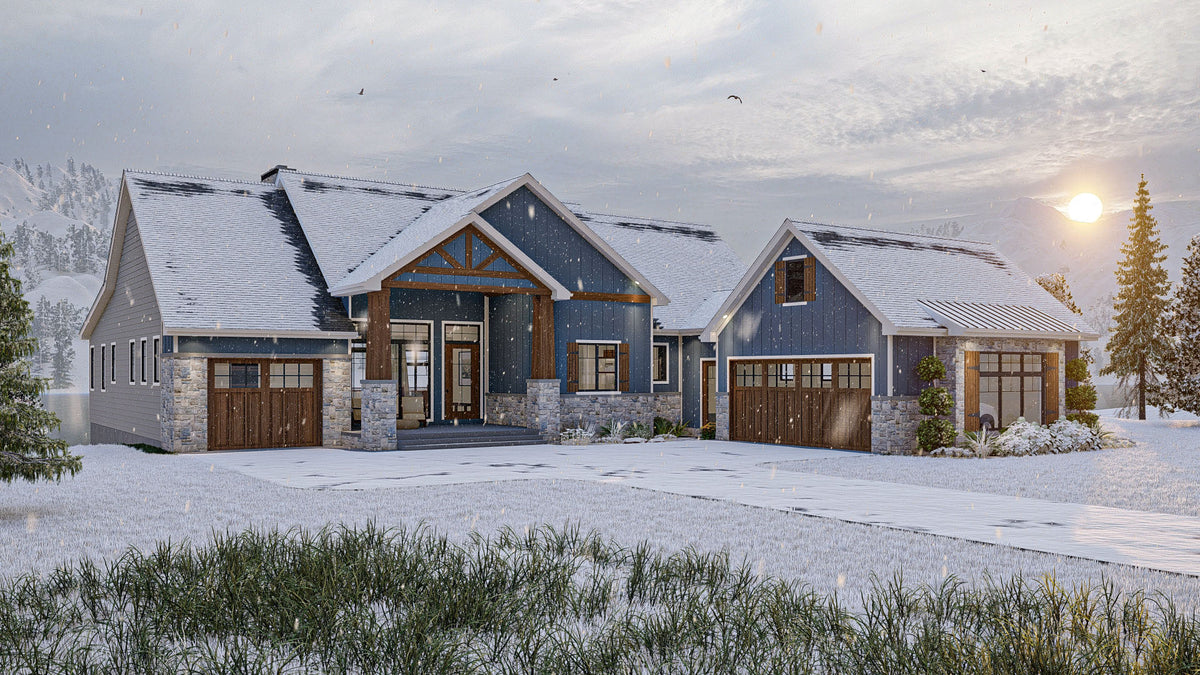 G7886-A Craftsman House, 2 to 4 Bedrooms, 2 to 4 Bathrooms | Loren Hills 30138 Exterior-7