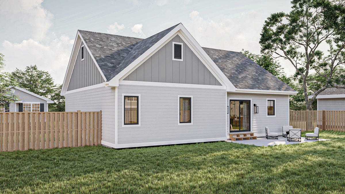 G7895-A Traditional House, 3 Bedrooms, 2.5 Bathrooms | Hartzville 30172 Exterior-4