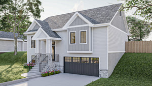 G7895-A Traditional House, 3 Bedrooms, 2.5 Bathrooms | Hartzville 30172 Exterior-5