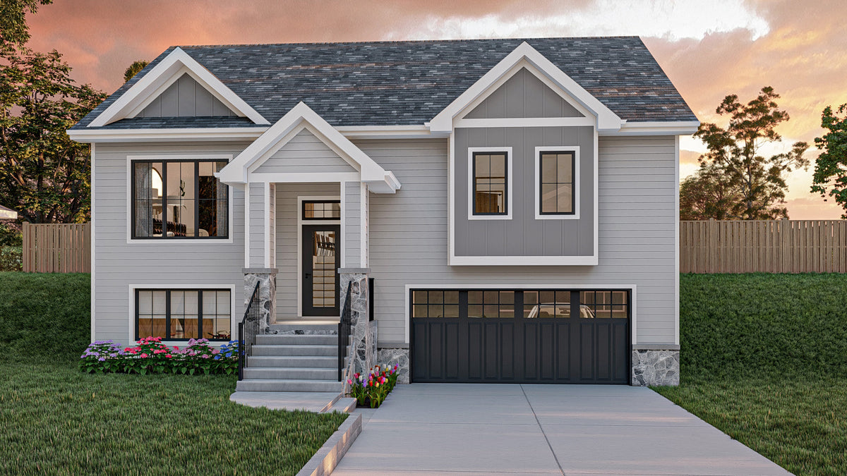 G7895-A Traditional House, 3 Bedrooms, 2.5 Bathrooms | Hartzville 30172 Exterior-6
