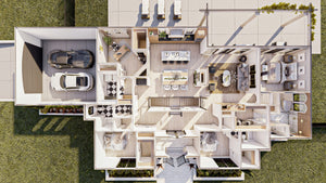 G7996-A Mediterranean House 3D First Floor, 3 Bedrooms, 3 Bathrooms | Seville 30176 