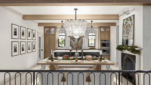 G7996-A Mediterranean House Dining and Kitchen, 3 Bedrooms, 3 Bathrooms | Seville 30176 