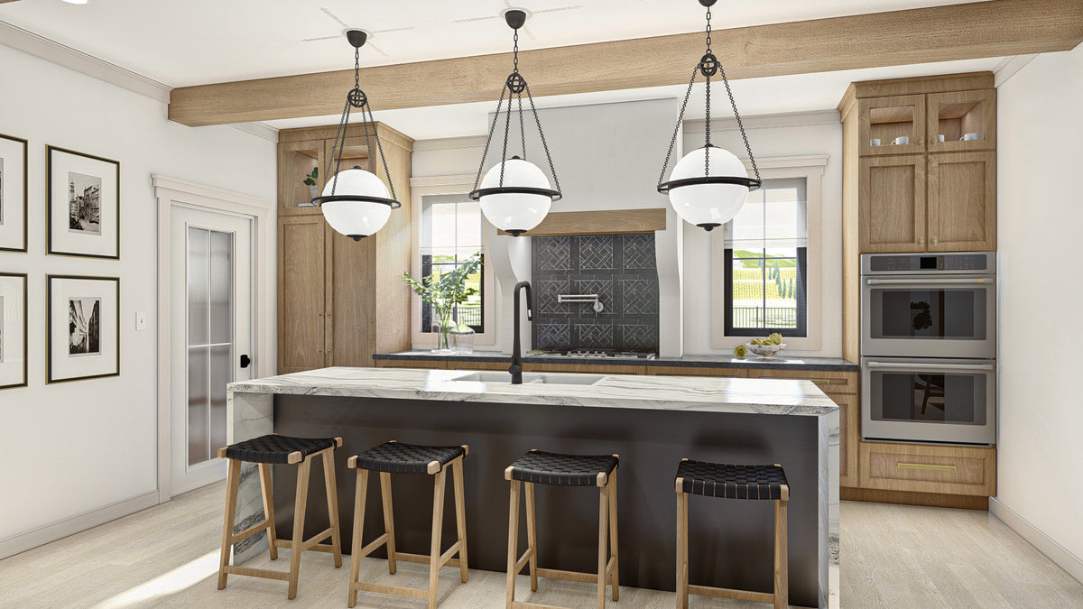 G7996-A Mediterranean House Kitchen, 3 Bedrooms, 3 Bathrooms | Seville 30176 