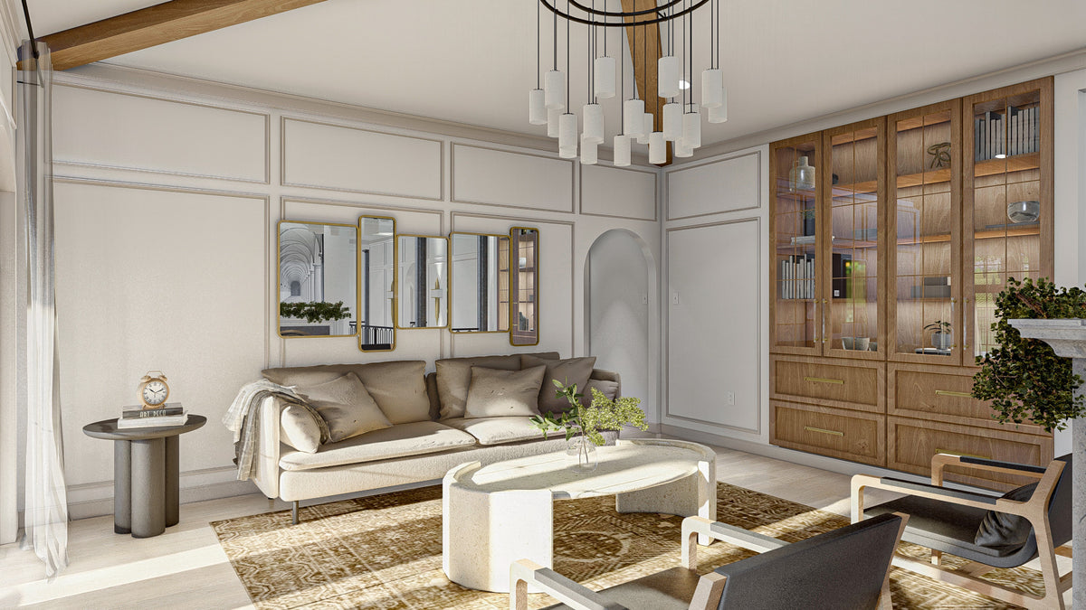 G7996-A Mediterranean House Living Room, 3 Bedrooms, 3 Bathrooms | Seville 30176 