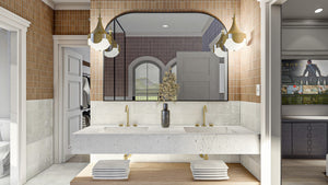 G7996-A Mediterranean House Master Bathroom, 3 Bedrooms, 3 Bathrooms | Seville 30176 