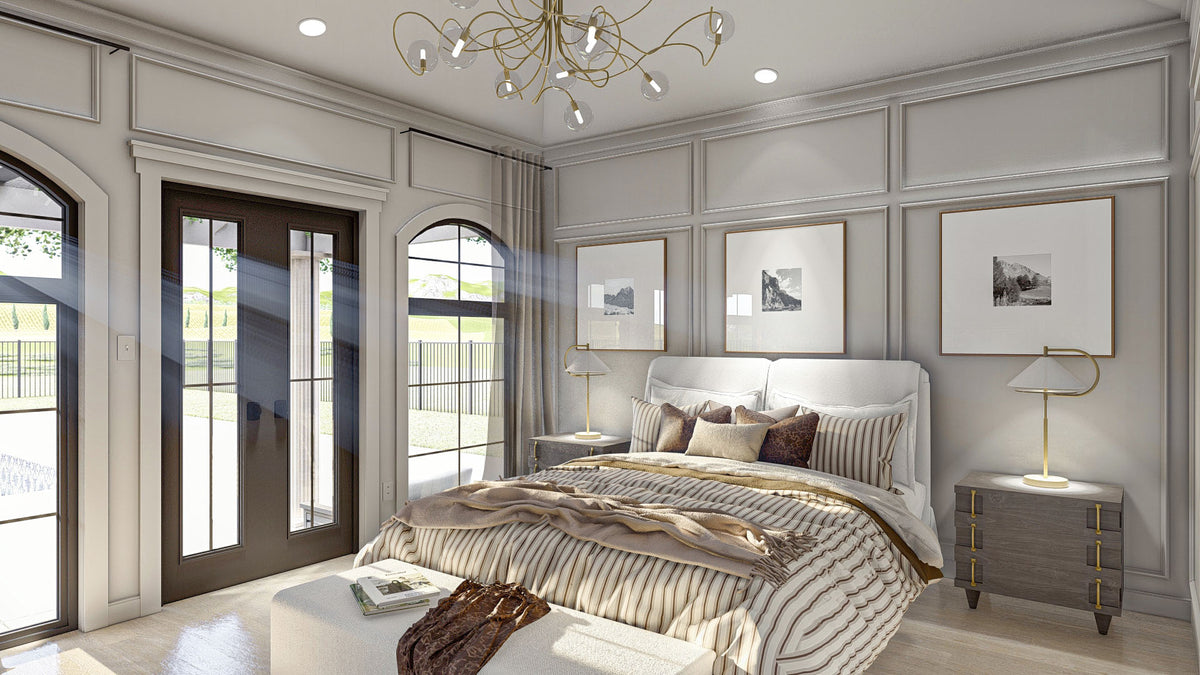 G7996-A Mediterranean House Master Bedroom, 3 Bedrooms, 3 Bathrooms | Seville 30176 
