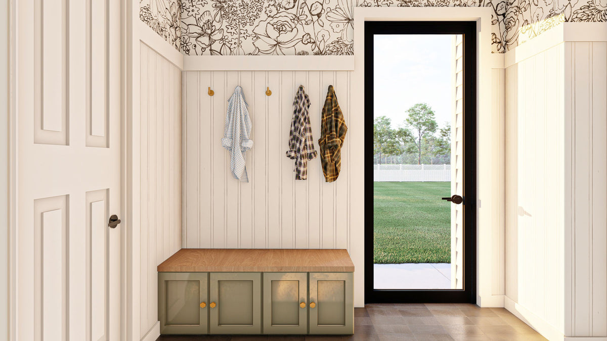 G7995-A Modern Farmhouse Mud Room, 3 Bedrooms, 3.5 Bathrooms | Hickory Grove 30180  