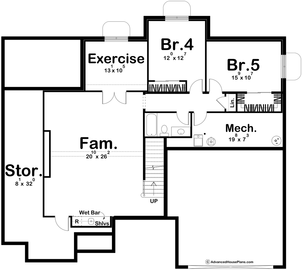 evans Brook Finished Basement Floor Plan