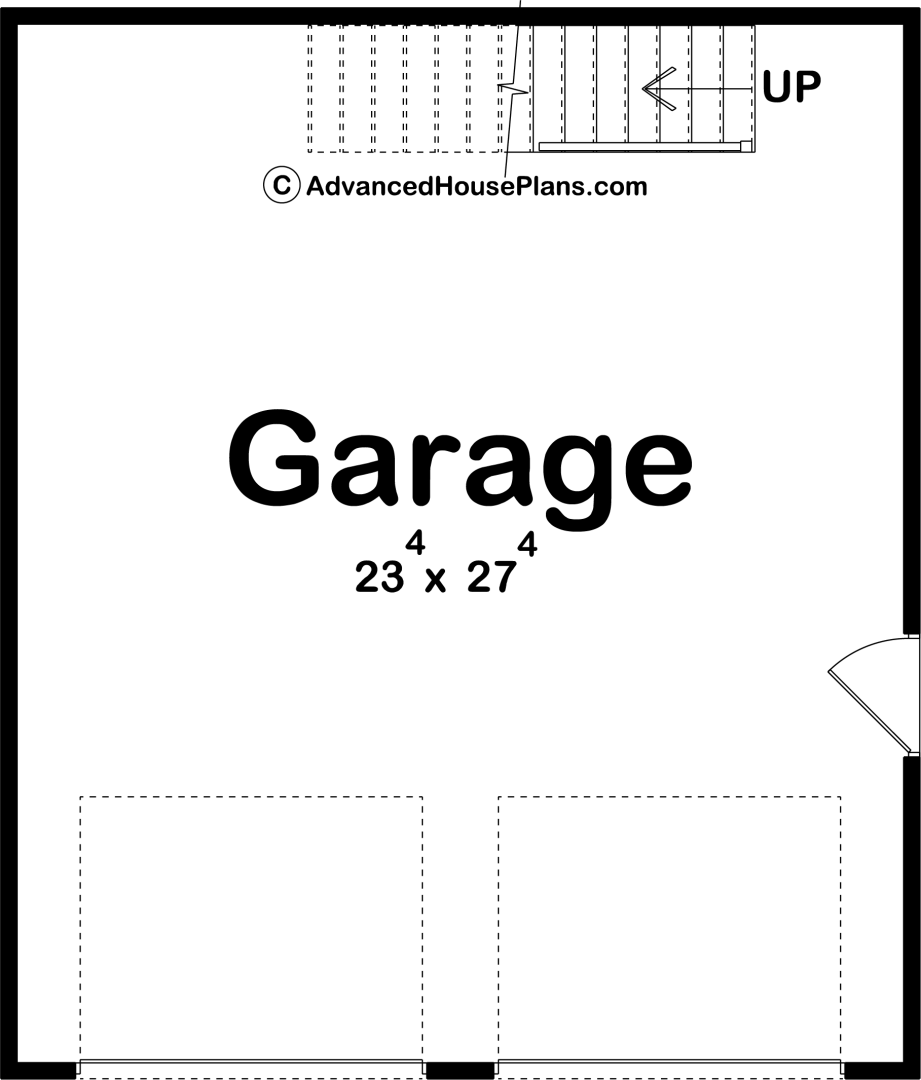 Burke Garage House Plan - Front