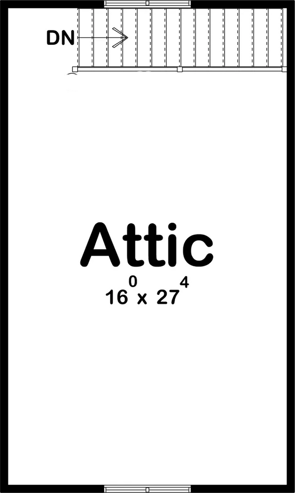 Burke Garage Garage Plan with Attic Archival Designs