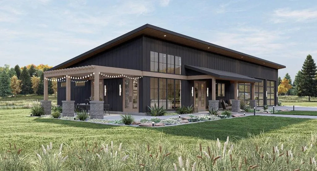 Jonesboro Barndominium - Archival Designs House Plans