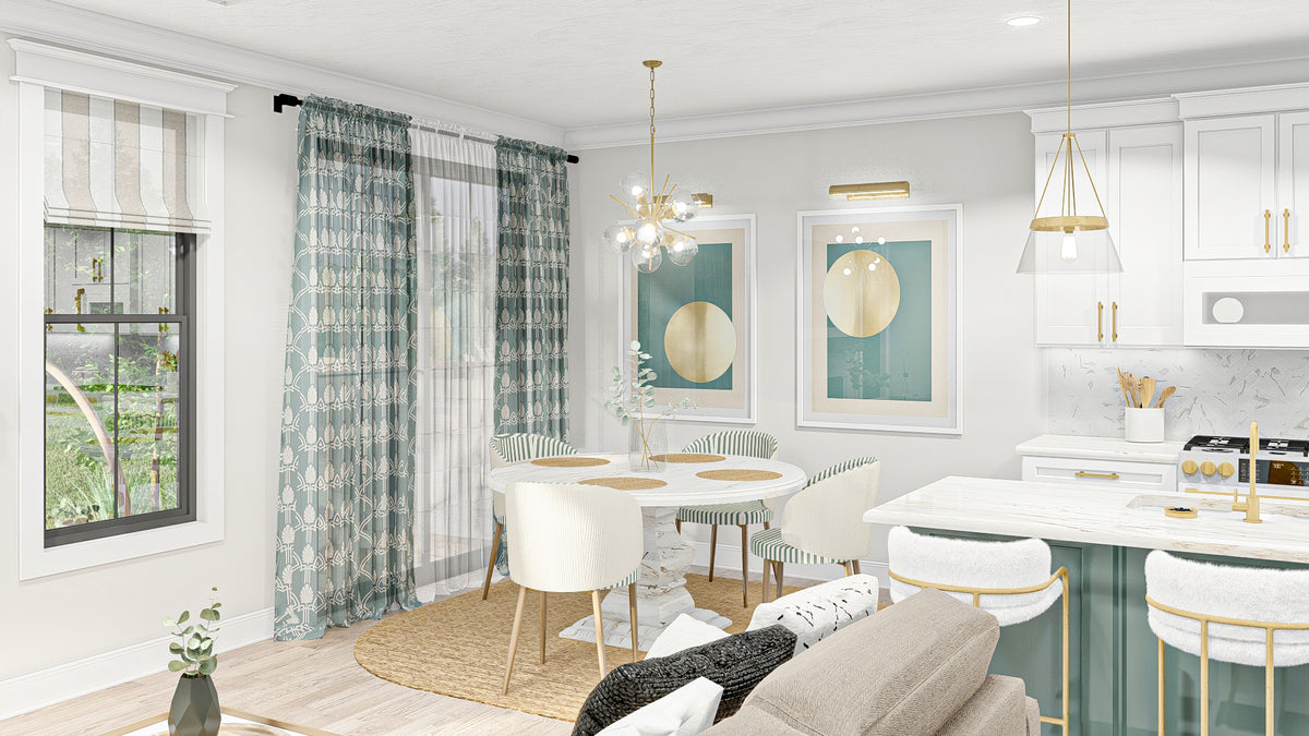 G7892-A Modern Farmhouse Duplex House Dining, 2 Bedrooms, 2 Bathrooms Per Unit | Urbandale 30203