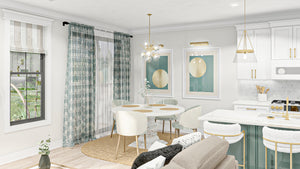 G7892-A Modern Farmhouse Duplex House Dining, 2 Bedrooms, 2 Bathrooms Per Unit | Urbandale 30203