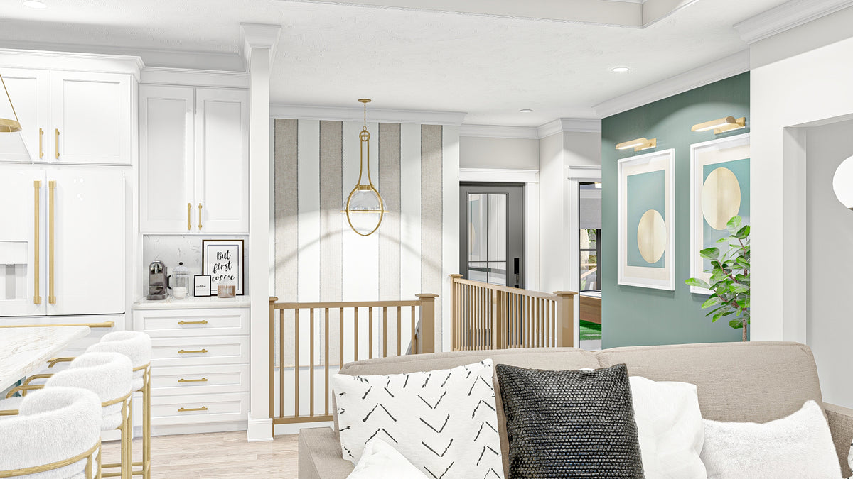 G7892-A Modern Farmhouse Duplex House Entry, 2 Bedrooms, 2 Bathrooms Per Unit | Urbandale 30203