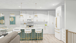 G7892-A Modern Farmhouse Duplex House Kitchen, 2 Bedrooms, 2 Bathrooms Per Unit | Urbandale 30203