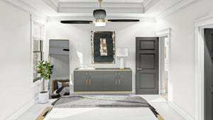 G7892-A Modern Farmhouse Duplex House Master Bedroom, 2 Bedrooms, 2 Bathrooms Per Unit | Urbandale 30203