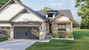 G7892-A Modern Farmhouse Duplex House, 2 Bedrooms, 2 Bathrooms Per Unit | Urbandale 30203 Exterior-7