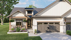 G7892-A Modern Farmhouse Duplex House, 2 Bedrooms, 2 Bathrooms Per Unit | Urbandale 30203 Exterior-6