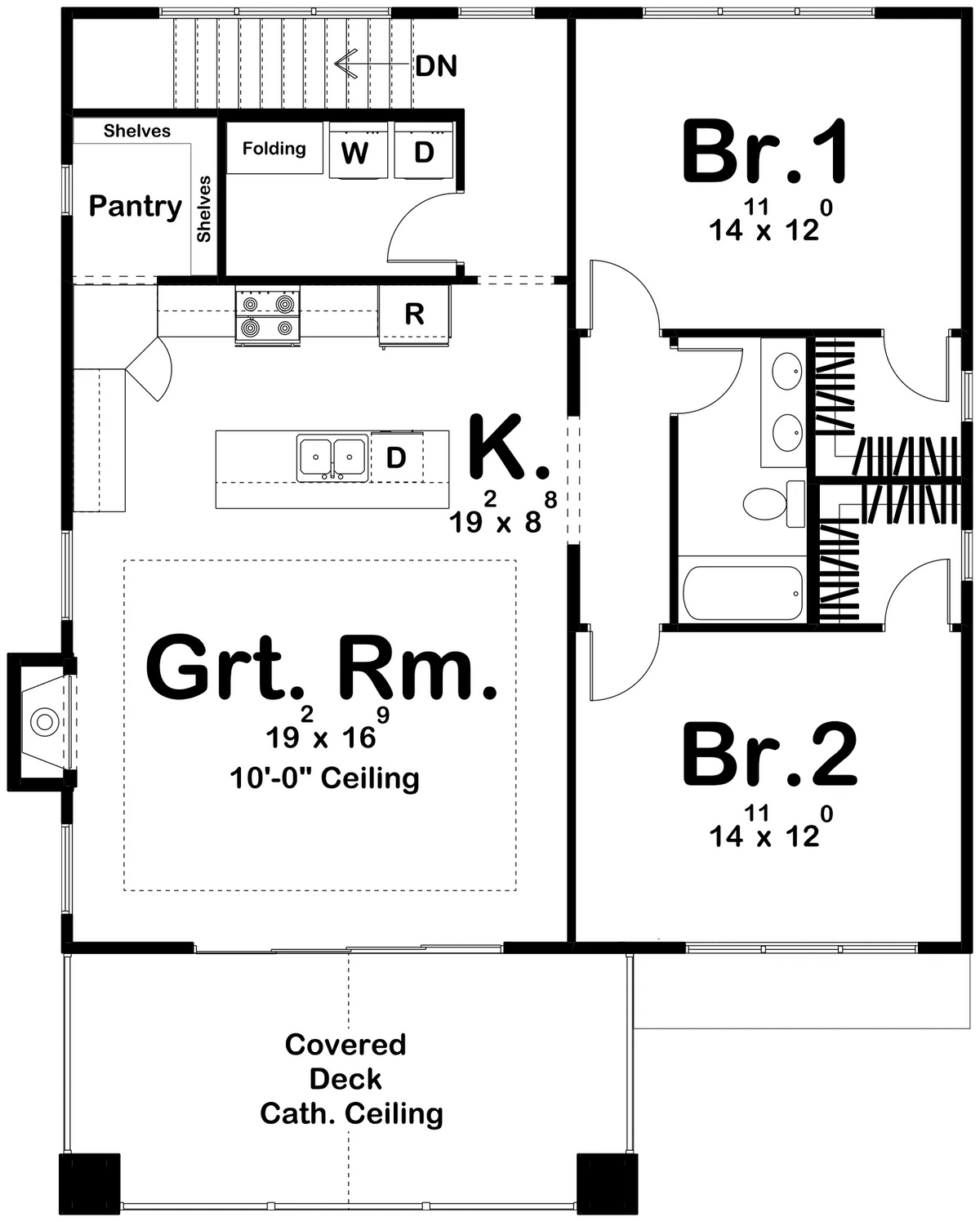 Meadow Lane House Plan - Archival Designs House Plans, floor plan