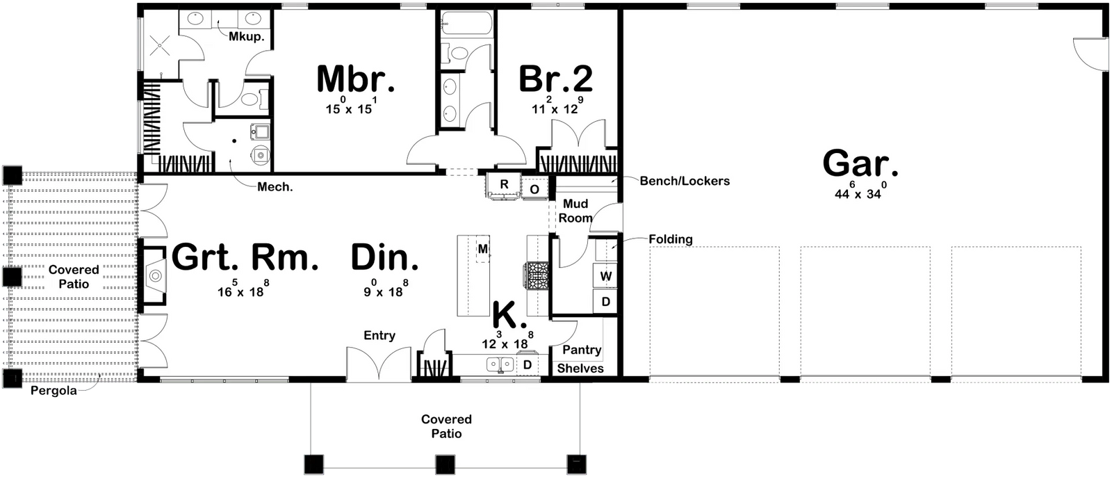 Jonesboro Barndominium - Archival Designs House Plans