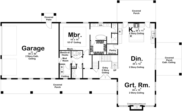 Cottonwood Creek Barndominium | Two-Story House Plan