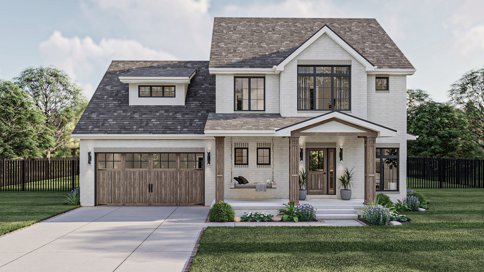 G8001-A Traditional House, 3 Bedrooms, 2.5 Bathrooms | Worthington 30211 Exterior