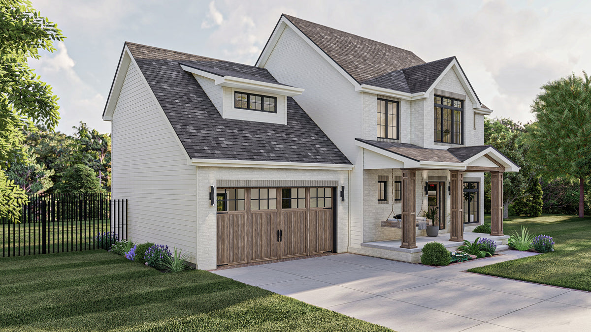 G8001-A Traditional House, 3 Bedrooms, 2.5 Bathrooms | Worthington 30211 Exterior-2
