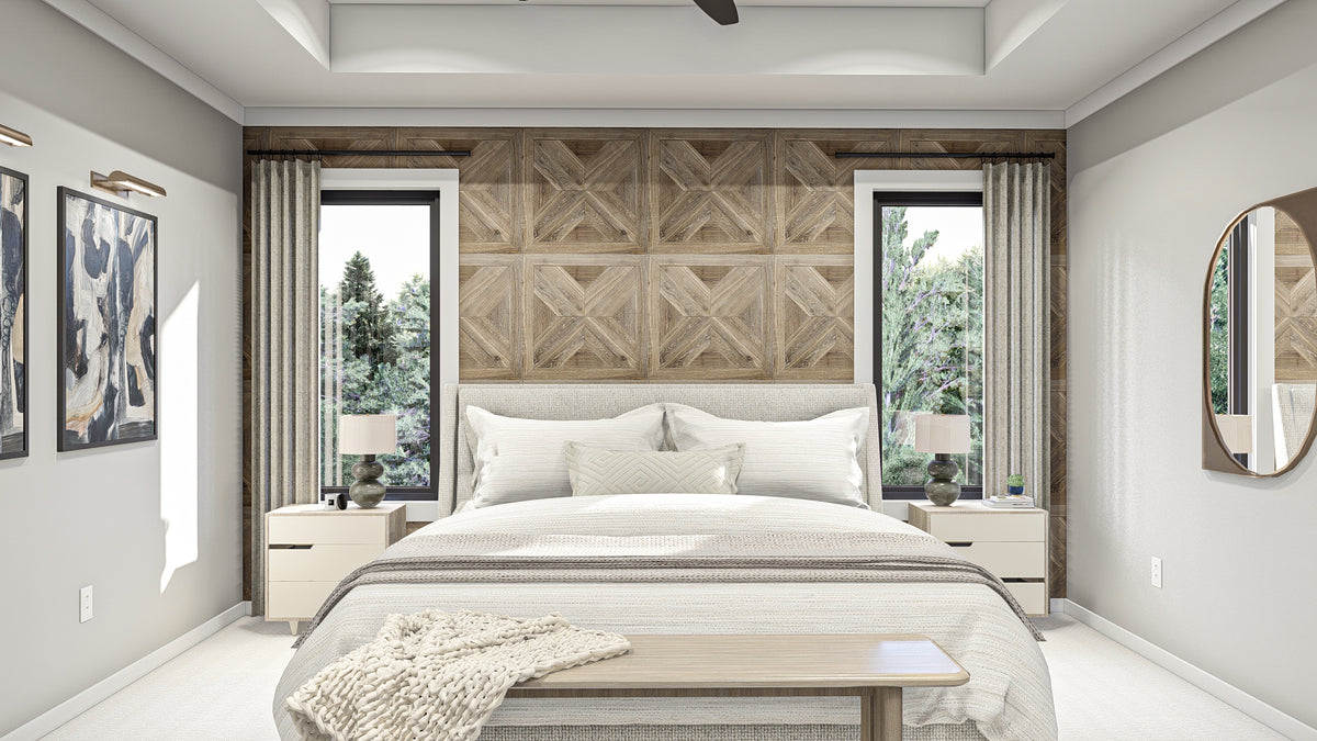 G8001-A Traditional House Master Bedroom, 3 Bedrooms, 2.5 Bathrooms | Worthington 30211 