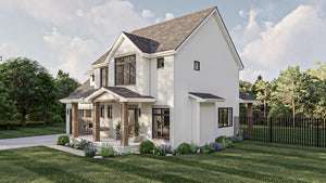 G8001-A Traditional House, 3 Bedrooms, 2.5 Bathrooms | Worthington 30211 Exterior-4