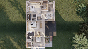 G7891-A Modern House 3D Second Floor, 3 Bedrooms, 2.5 Bathrooms | Union Square 30218 