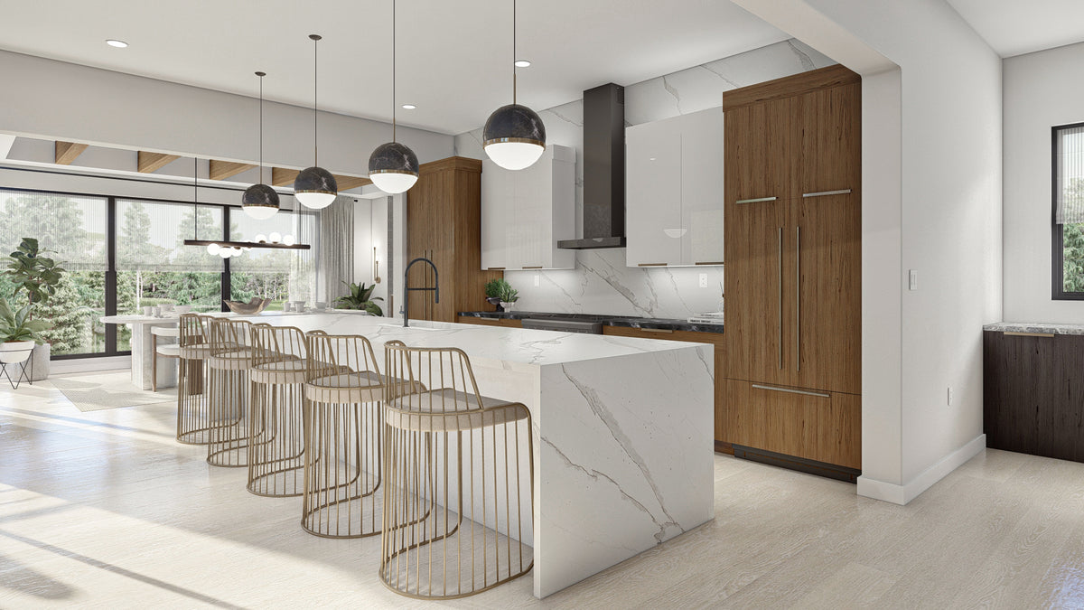 G7891-A Modern House Kitchen, 3 Bedrooms, 2.5 Bathrooms | Union Square 30218 