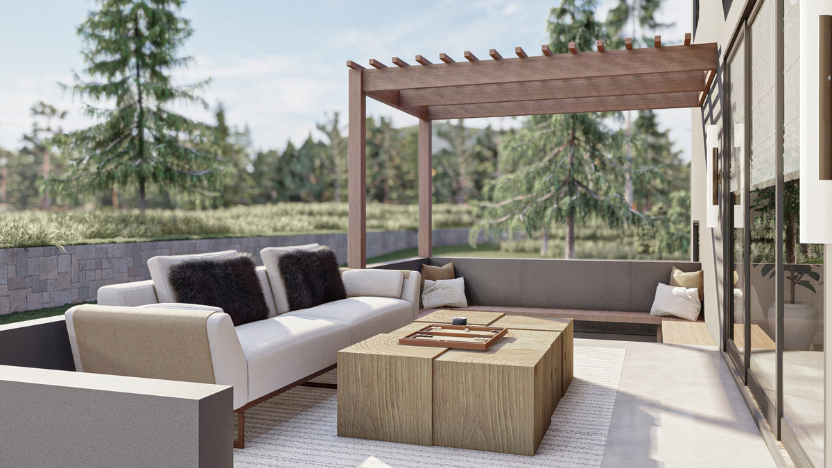 G7891-A Modern House Porch, 3 Bedrooms, 2.5 Bathrooms | Union Square 30218 