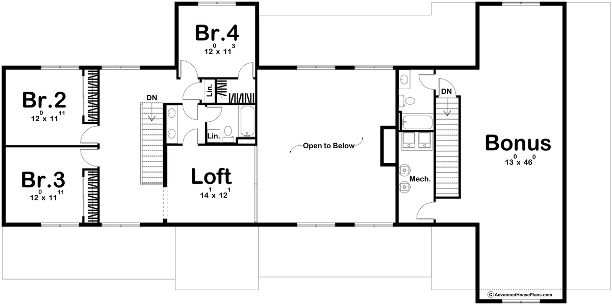 Battle Creek Barndominium Second Floor Plan