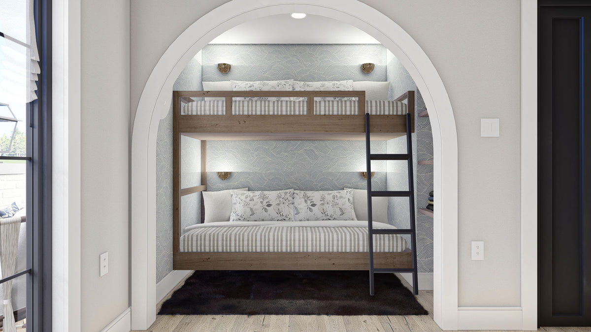 G7893-A Modern Cottage Pool House Bunk Room, 2 Bathrooms | Calypso Bay 30234 
