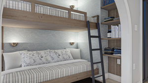 G7893-A Modern Cottage Pool House Bunk Room, 2 Bathrooms | Calypso Bay 30234 