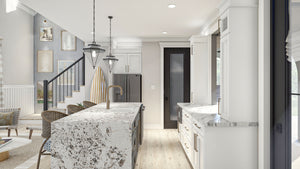 G7893-A Modern Cottage Pool House Kitchen, 2 Bathrooms | Calypso Bay 30234 