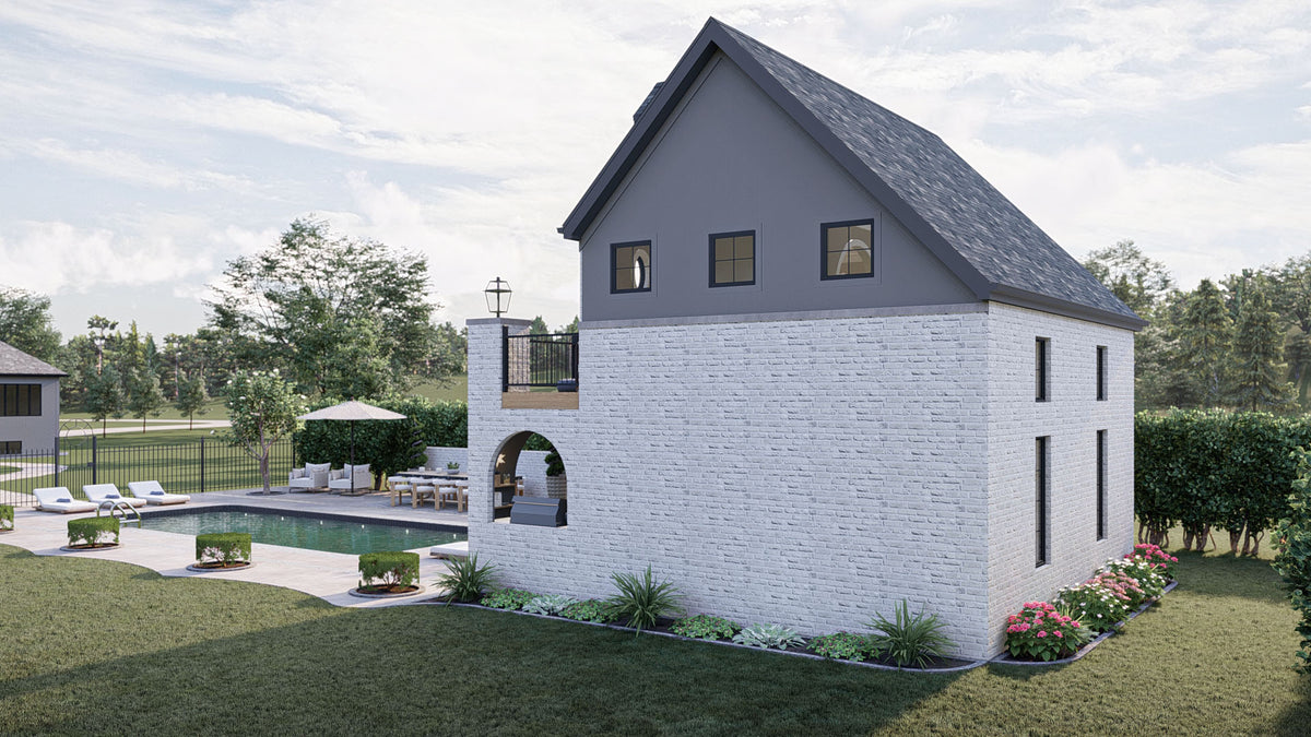 G7893-A Modern Cottage Pool House, 2 Bathrooms | Calypso Bay 30234 Exterior-7